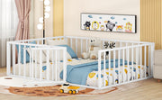 Metal Floor Bed Frame With Fence And Door - R&R Furniture Gallery (Fountain Valley, CA)