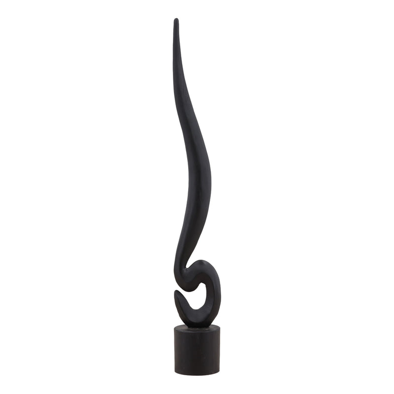 Meliora - Sculpture - Black