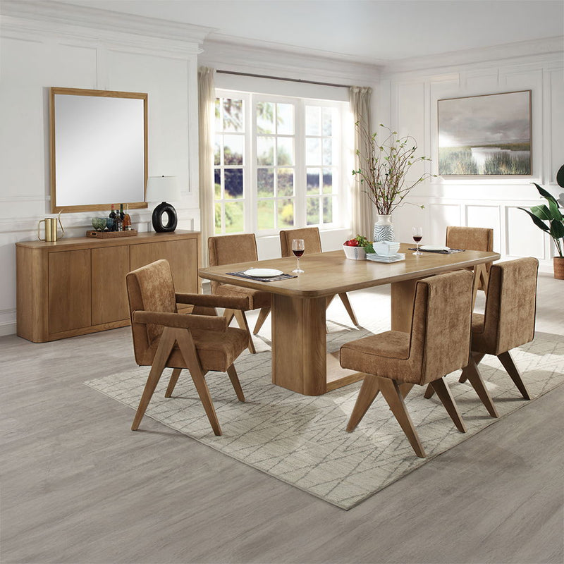 Zoey - Dining Table - Oak - R&R Furniture Gallery (Fountain Valley, CA)