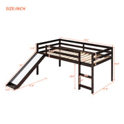 DreamHaus loft bed with slide, featuring multifunctional design, sturdy wood frame, and playful climbing and sliding features.