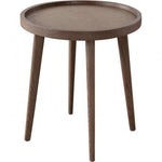 Clover Round End Table in Oak Finish