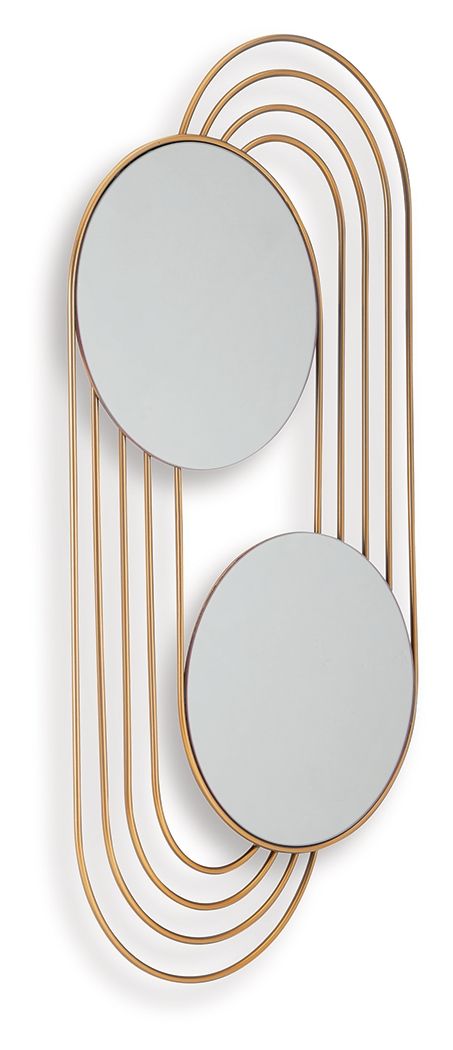 Warrenley - Accent Mirror - Gold Finish - R&R Furniture Gallery (Fountain Valley, CA)
