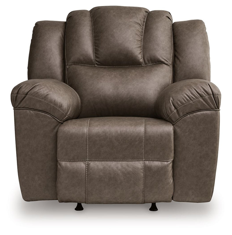 Lowilla - Rocker Recliner - Driftwood - R&R Furniture Gallery (Fountain Valley, CA)