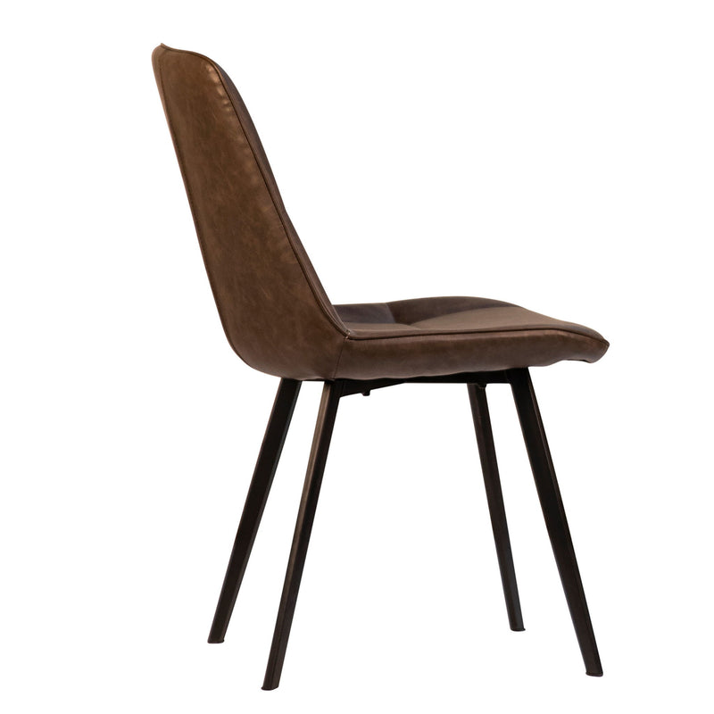 Ronald - Dining Chair (Set of 2) - Antique Brown And Black