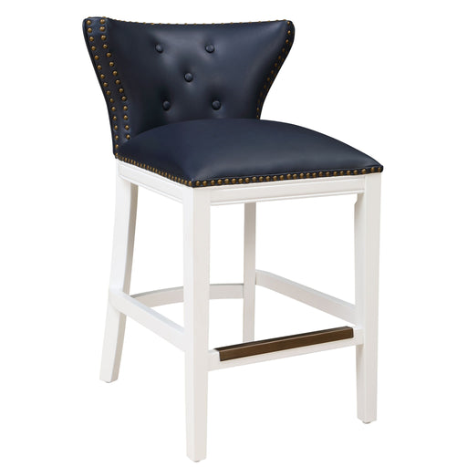 Macon - Counter Stool With Accents - Dark Blue - R&R Furniture Gallery (Fountain Valley, CA)