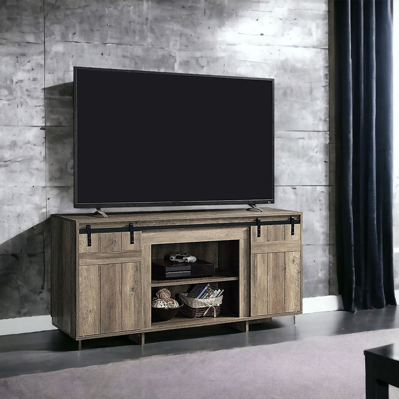 Bellarosa - TV Stand (Same As 91608) - Gray Washed - R&R Furniture Gallery (Fountain Valley, CA)