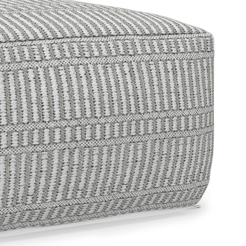 Safford - Square Outdoor / Indoor Pouf - R&R Furniture Gallery (Fountain Valley, CA)
