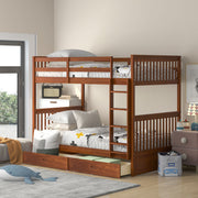 Bunk Bed With Ladders And 2 Storage Drawers - R&R Furniture Gallery (Fountain Valley, CA)