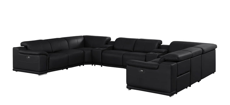 2679 - 10-Piece U-Shaped Power Reclining Sectional In Genuine Leather (4 Recliners)