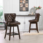 Holmes - Tufted High Back 360 Swivel Counter Height Barstool - R&R Furniture Gallery (Fountain Valley, CA)