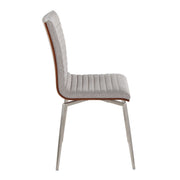 Lumi Source Mason contemporary dining chair set with swivel seats, featuring modern design and smooth upholstery in a stylish dining room.