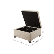 Aspen - Ottoman Soft Close Storage - R&R Furniture Gallery (Fountain Valley, CA)