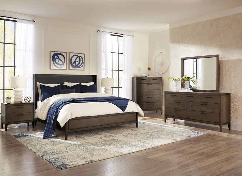 Boracay Five Drawer Walnut Chest in Wild Oats Brown (2024)