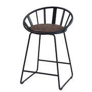 Zudora - Counter Height Chair (Set of 2) - Synthetic Leather & Black - R&R Furniture Gallery (Fountain Valley, CA)