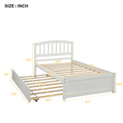 Platform Bed Wood Bed Frame With Trundle - R&R Furniture Gallery (Fountain Valley, CA)