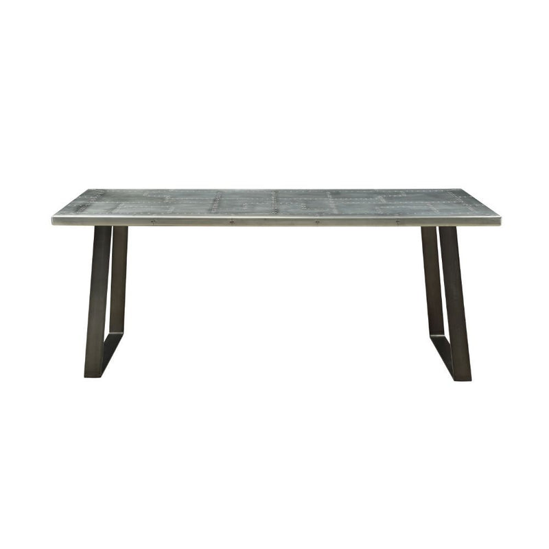 Kaylia - Dining Table - Aluminum & Gunmetal - R&R Furniture Gallery (Fountain Valley, CA)