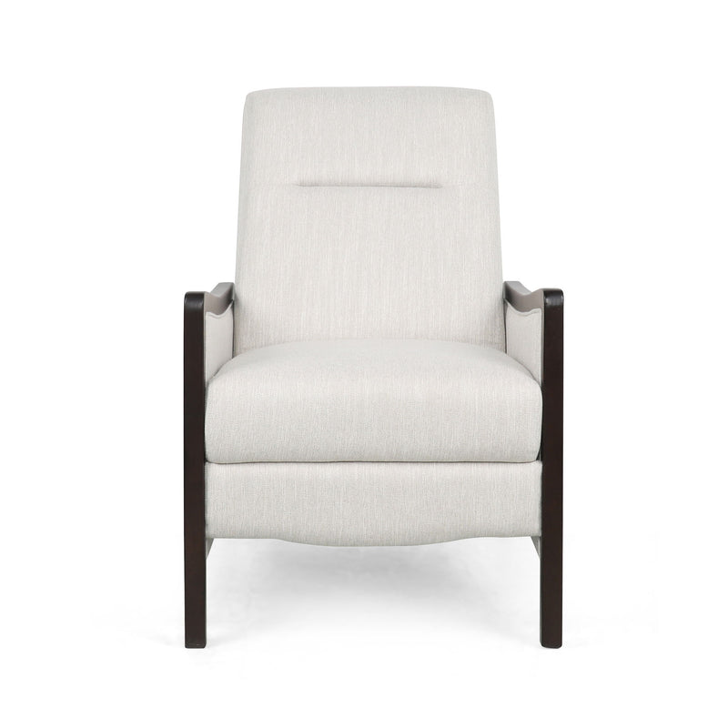 Drury - Contemporary Fabric Upholstered Pushback Recliner - R&R Furniture Gallery (Fountain Valley, CA)