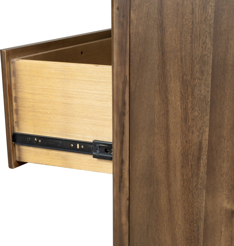 Boka Five Drawer Acacia Wood Chest in Impala