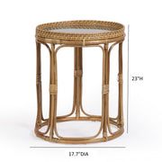 Lindy - Rattan Side Table - Natural - R&R Furniture Gallery (Fountain Valley, CA)