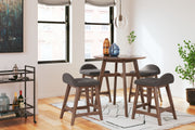 Lyncott - Upholstered Barstool (Set of 2) - R&R Furniture Gallery (Fountain Valley, CA)