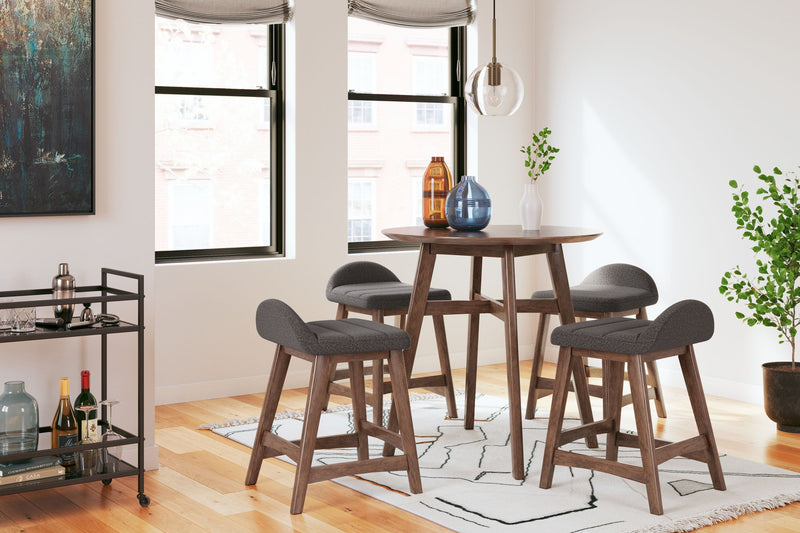 Lyncott - Upholstered Barstool (Set of 2) - R&R Furniture Gallery (Fountain Valley, CA)