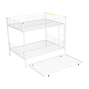 Steel construction bunk bed by DreamHaus with sturdy metal frame and twin beds, ideal for space-saving sleeping arrangements.