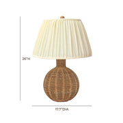 Pallora - Rattan Table Lamp - Cream & Natural - R&R Furniture Gallery (Fountain Valley, CA)