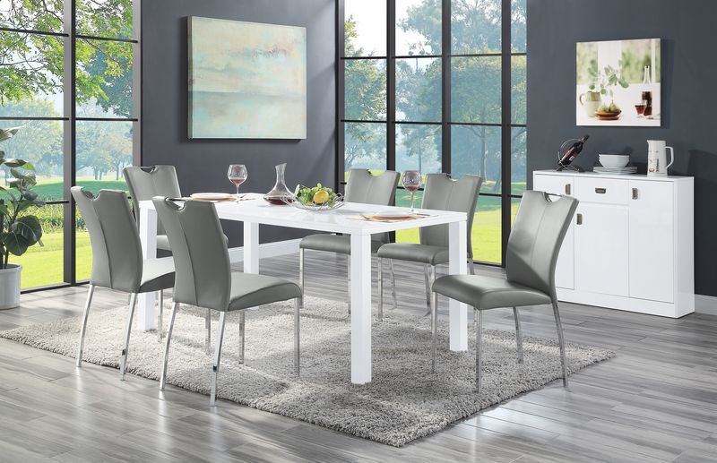 Pagan - Server - White High Gloss - R&R Furniture Gallery (Fountain Valley, CA)