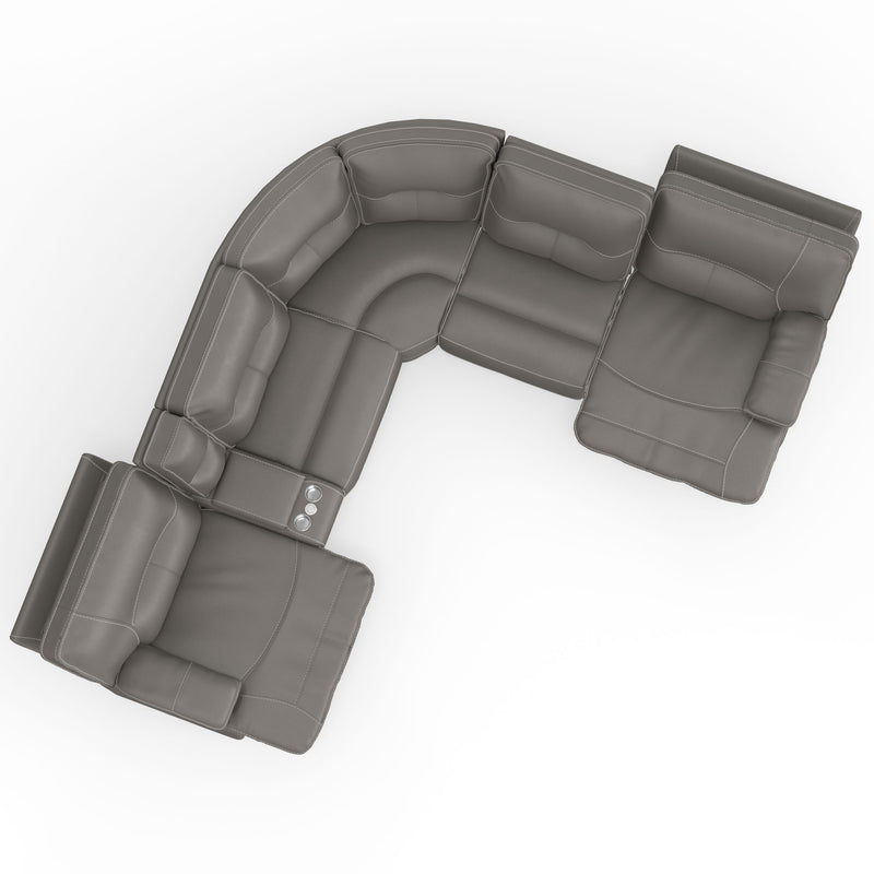 Spartacus - Power Reclining Sectional - R&R Furniture Gallery (Fountain Valley, CA)