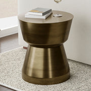 Allegra - Side Table - Antique Brass - R&R Furniture Gallery (Fountain Valley, CA)