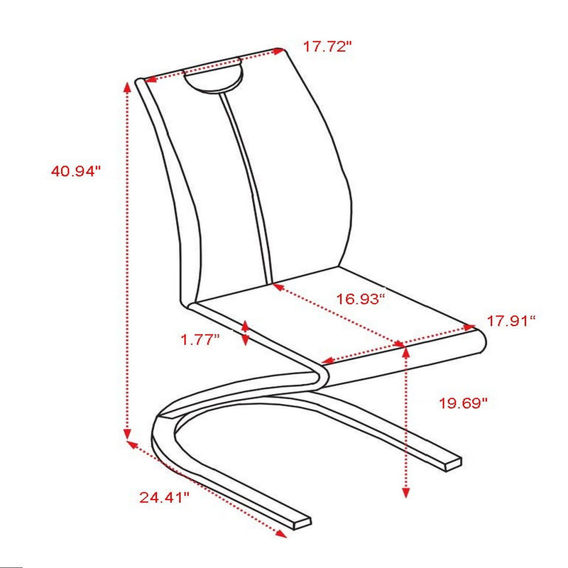 Tony - Dining Chairs (Set of 2) - Brown / Beige - R&R Furniture Gallery (Fountain Valley, CA)