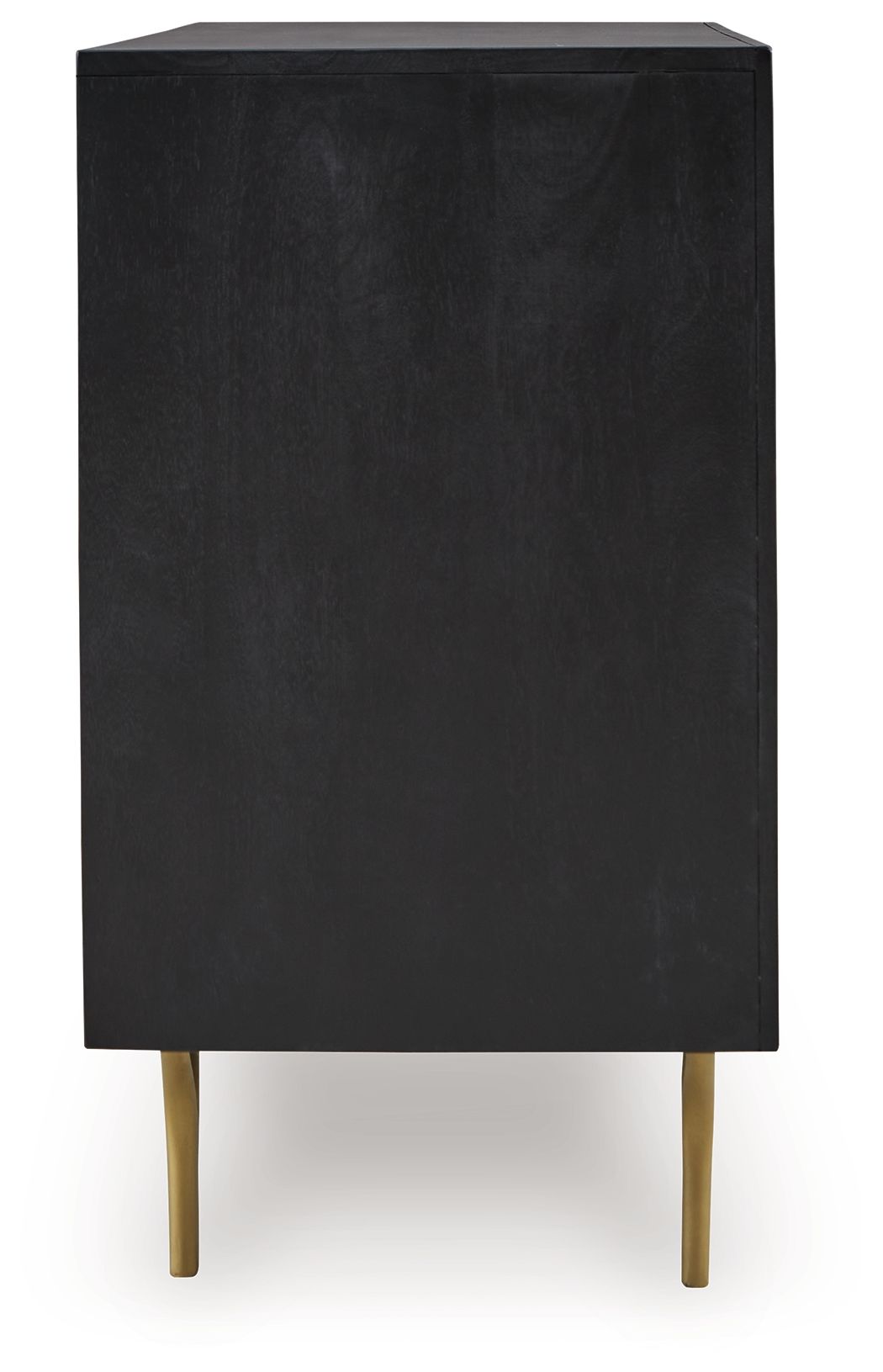 Tayner - Accent Cabinet - Black / Gold Finish - R&R Furniture Gallery (Fountain Valley, CA)