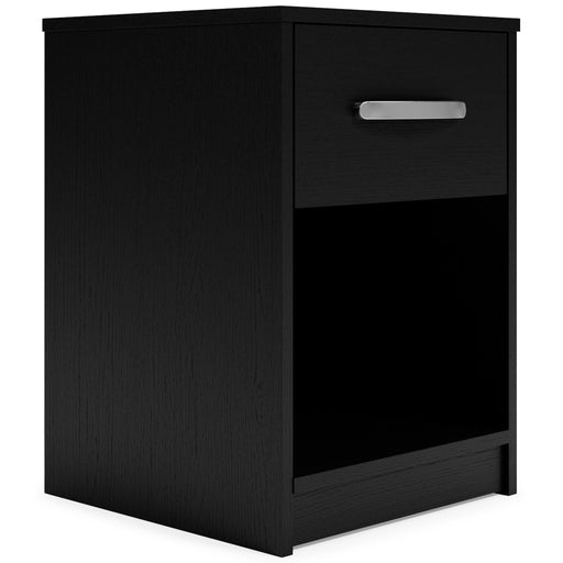 Finch - One Drawer Night Stand - 23" Height - Black - R&R Furniture Gallery (Fountain Valley, CA)