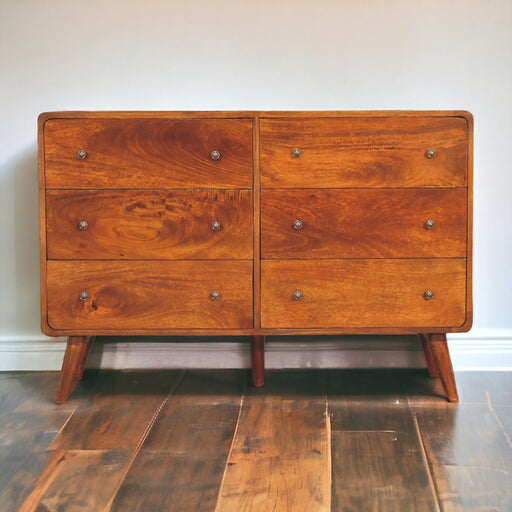 Large Curved Chest - Chestnut - R&R Furniture Gallery (Fountain Valley, CA)