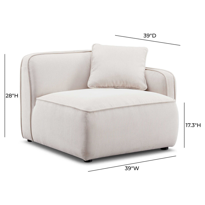 Travie - RAF Corner Chair - R&R Furniture Gallery (Fountain Valley, CA)