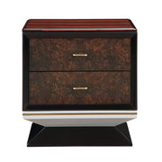 Jamonica - Nightstand With 2 Drawers - Dark Brown - R&R Furniture Gallery (Fountain Valley, CA)