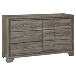 Funston - 6 Drawer Dresser Cabinet - Brown Oak