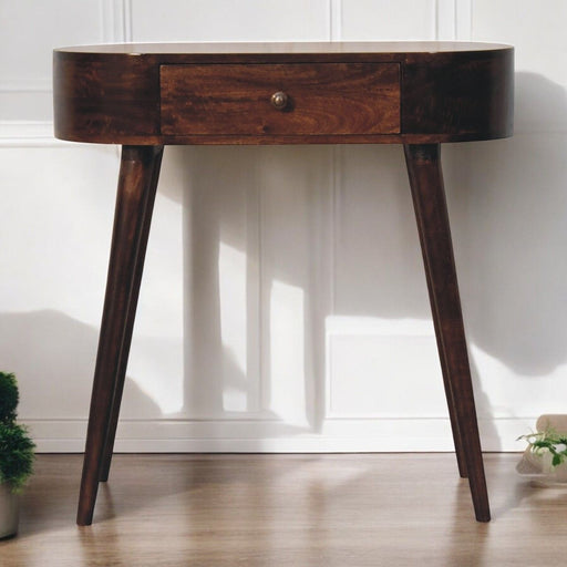Rounded Wood Table - R&R Furniture Gallery (Fountain Valley, CA)