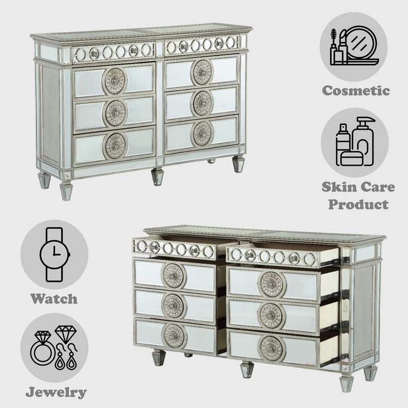 Varian - Dresser - Mirrored - R&R Furniture Gallery (Fountain Valley, CA)