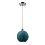 Blue Gemblue 1-light mini pendant by Uttermost, featuring a sleek pendant light design with a vibrant blue finish.