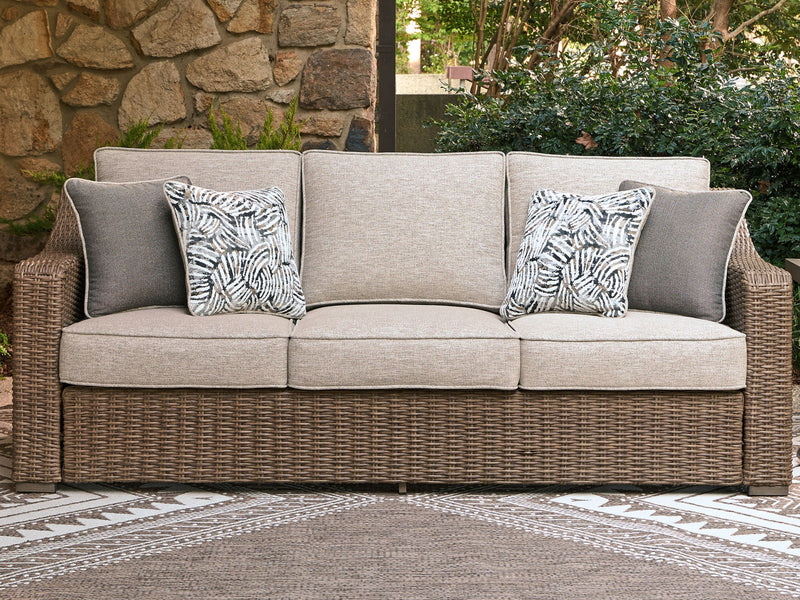 Laguna Heights - Sofa With Cushion - Beige - R&R Furniture Gallery (Fountain Valley, CA)