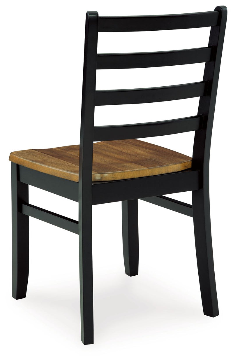 Blondon - Rectangular Drm Table Set (Set of 7) - Brown / Black - R&R Furniture Gallery (Fountain Valley, CA)