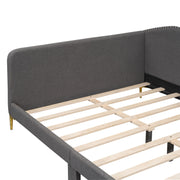 Upholstered Daybed With Headboard And Armrest, Support Legs - R&R Furniture Gallery (Fountain Valley, CA)