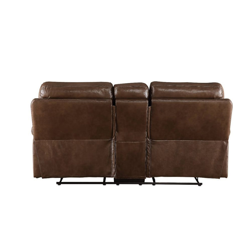 Aashi - Loveseat w/Console (Motion) - R&R Furniture Gallery (Fountain Valley, CA)
