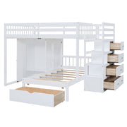 Bunk Bed With Wardrobe, Drawers - R&R Furniture Gallery (Fountain Valley, CA)