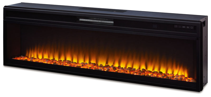 Entertainment Accessories - Wide Fireplace Insert - Black - R&R Furniture Gallery (Fountain Valley, CA)