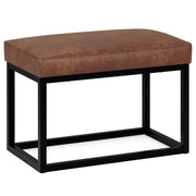 Reynolds - Small Bench - Distressed Saddle Brown - R&R Furniture Gallery (Fountain Valley, CA)