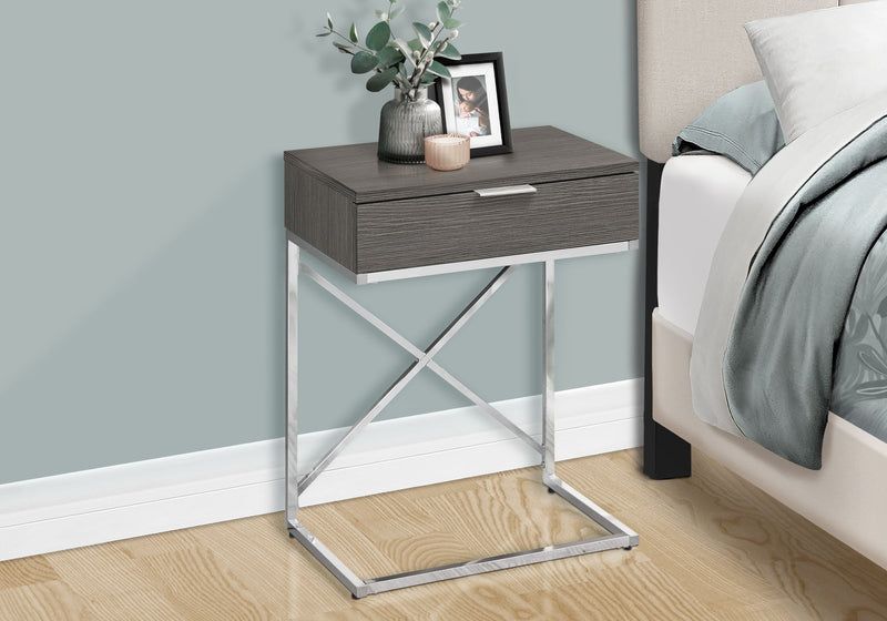 Accent Side Table, Storage Drawer, Spacious Tabletop, Contemporary & Modern - R&R Furniture Gallery (Fountain Valley, CA)