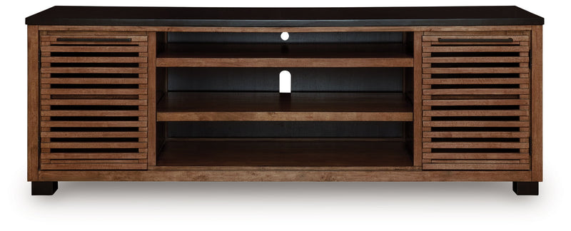 Kallari - TV Stand With Fireplace Option - R&R Furniture Gallery (Fountain Valley, CA)