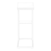 Accent Table, C - Shaped, Marble Look Contemporary & Modern Convenient Design - R&R Furniture Gallery (Fountain Valley, CA)